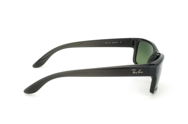Sunglasses Ray-Ban Active Lifestyle RB4151-6006-M4 Black Transparent | Polarized Green GSM