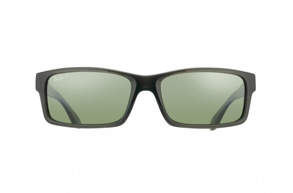 Sunglasses Ray-Ban Active Lifestyle RB4151-6006-M4 Black Transparent | Polarized Green GSM
