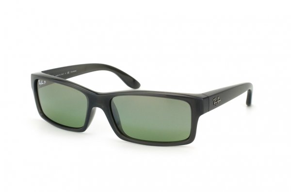 Sunglasses Ray-Ban Active Lifestyle RB4151-6006-M4 Black Transparent | Polarized Green GSM