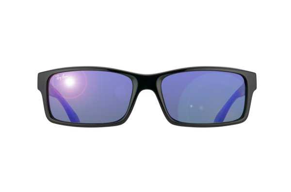 Sunglasses Ray-Ban Active Lifestyle RB4151-601-68 Black/Blue Mirror