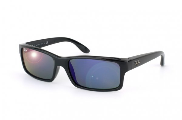 Sunglasses Ray-Ban Active Lifestyle RB4151-601-68 Black/Blue Mirror