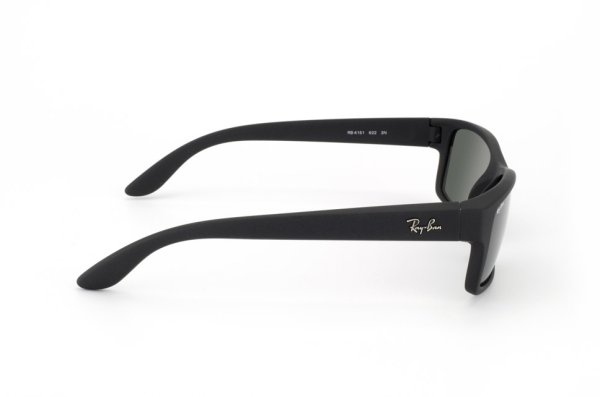 Sunglasses Ray-Ban Active Lifestyle RB4151-622 Black Rubber | Natural Green