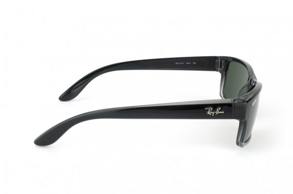Sunglasses Ray-Ban Active Lifestyle RB4151-842 Black Faded Grey/Natural Green (G-15XLT)
