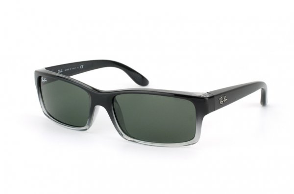 Sunglasses Ray-Ban Active Lifestyle RB4151-842 Black Faded Grey/Natural Green (G-15XLT)