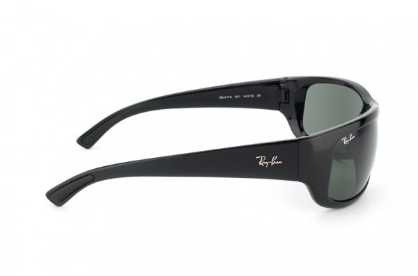   Ray-Ban Active Lifestyle RB4176-601 Black | Natural Green (G-15 XLT)