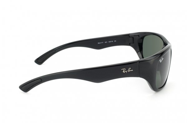   Ray-Ban Active Lifestyle RB4177-601 Black | Natural Green (G-15XLT)