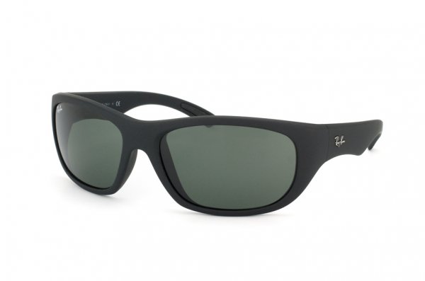   Ray-Ban Active Lifestyle RB4177-622 Black Rubber | Natural Green (G-15XLT)