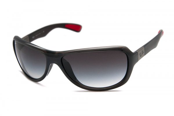Sunglasses Ray-Ban Active Lifestyle RB4189-6006-8G Black Transparent | APX Gradient Grey