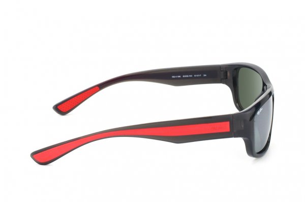   Ray-Ban Active Lifestyle RB4196-6006-40 Black/Red | Silver Mirror