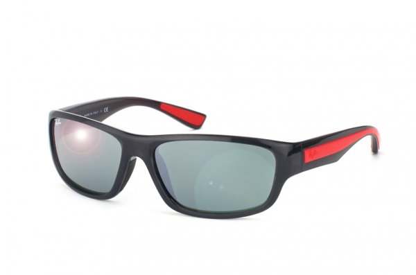   Ray-Ban Active Lifestyle RB4196-6006-40 Black/Red | Silver Mirror