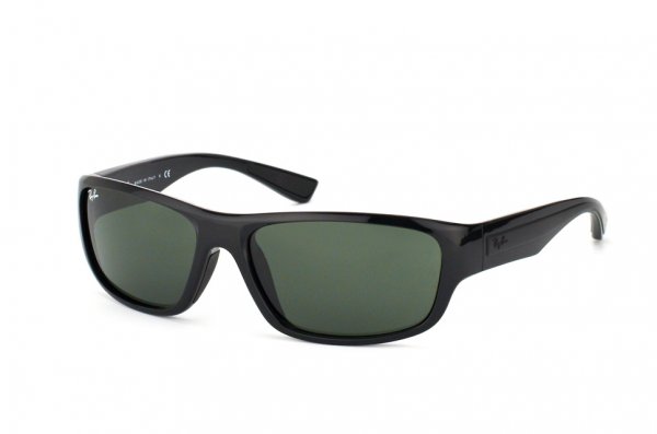   Ray-Ban Active Lifestyle RB4196-601 Black | Natural Green (G-15XLT)