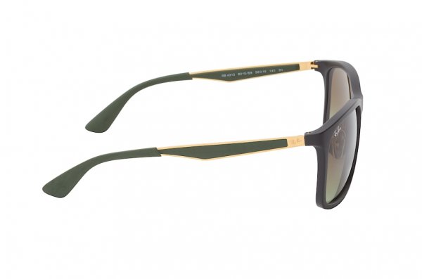   Ray-Ban Active Lifestyle RB4313-601S-E8 Matt Black | Faded Green