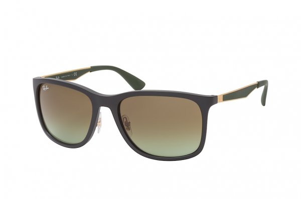   Ray-Ban Active Lifestyle RB4313-601S-E8 Matt Black | Faded Green