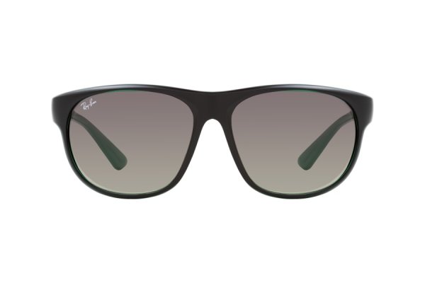   Ray-Ban Active-Lifestyle RB4351-6568-11 Black / Green | Gradient Grey