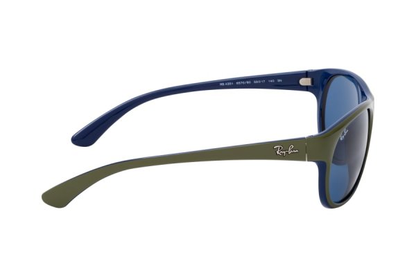   Ray-Ban Active-Lifestyle RB4351-6570-80 Dark Green / Blue | Dark Blue