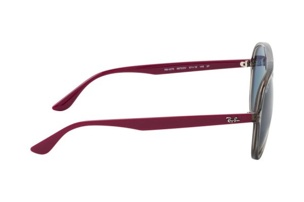   Ray-Ban Active Lifestyle RB4376-6572-2V Transparent / Violet | Dark Blue Polarized
