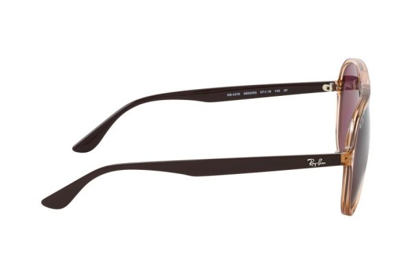   Ray-Ban Active Lifestyle RB4376-6602-5Q Transparent / Grey | Dark Violet Polarized