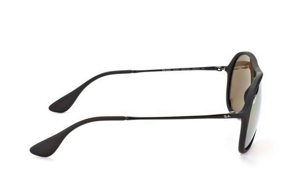 Sunglasses Ray-Ban Alex RB4201-622-5A Rubber Black | APX Gold Mirror