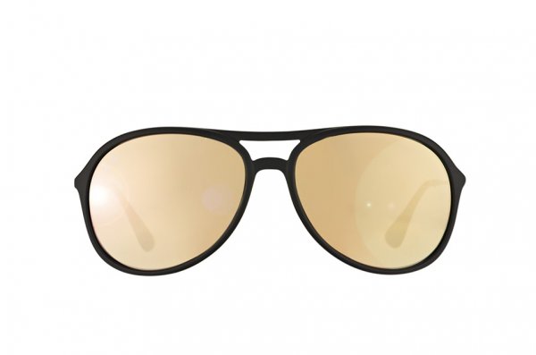 Sunglasses Ray-Ban Alex RB4201-622-5A Rubber Black | APX Gold Mirror