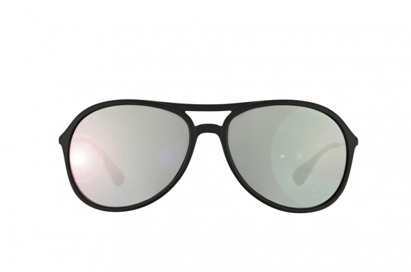Sunglasses Ray-Ban Alex RB4201-622-6G Rubber Black | APX Silver Mirror