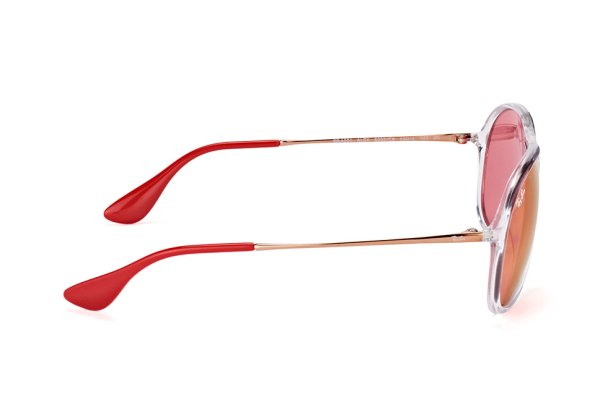 Sunglasses Ray-Ban Alex RB4201-6293-C8 Transparent White | Orange