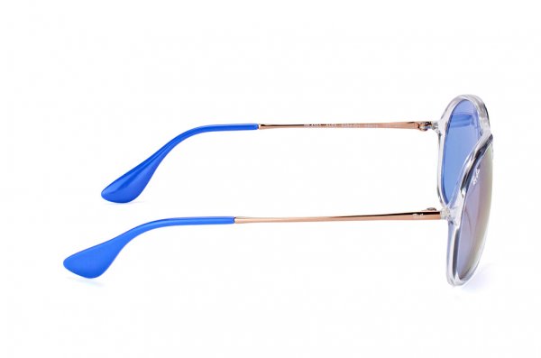 Sunglasses Ray-Ban Alex RB4201-6294-D1 Transparent White | Cosmic Blue
