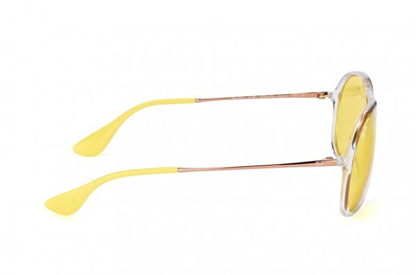 Sunglasses Ray-Ban Alex RB4201-6295-C9 Transparent White | Yellow