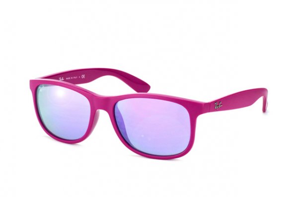   Ray-Ban Andy RB4202-6071-4V Violet | Grey Mirror Violet Solid 