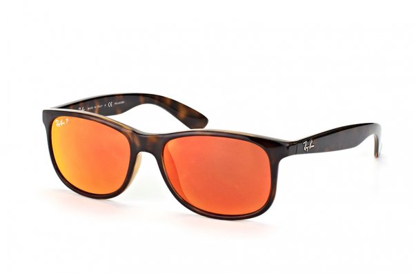   Ray-Ban Andy RB4202-710-6S Havana | Polarized Orange Mirror