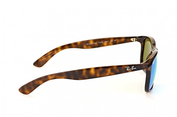   Ray-Ban Andy RB4202-710-9R Matt Havana | Polarized Blue Mirror