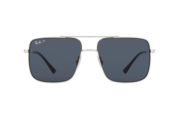   Ray-Ban Ari Bio-Based RB3758-003-81 Silver | Dark Grey Polarized
