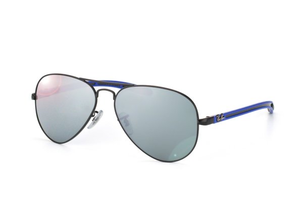 Sunglasses Ray-Ban Aviator Carbon Fibre RB8307-006-40 Matt Black/ Dark Blue | G-31 Mirror