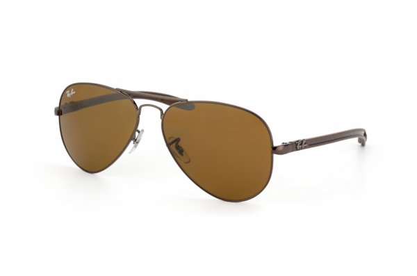 Sunglasses Ray-Ban Aviator Carbon Fibre RB8307-014 Brown/B-15XLT
