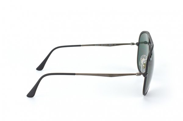   Ray-Ban Aviator LightRay II RB4211-601S-71 Matt Black| APX Grey/Green 