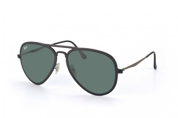   Ray-Ban Aviator LightRay II RB4211-601S-71 Matt Black| APX Grey/Green 