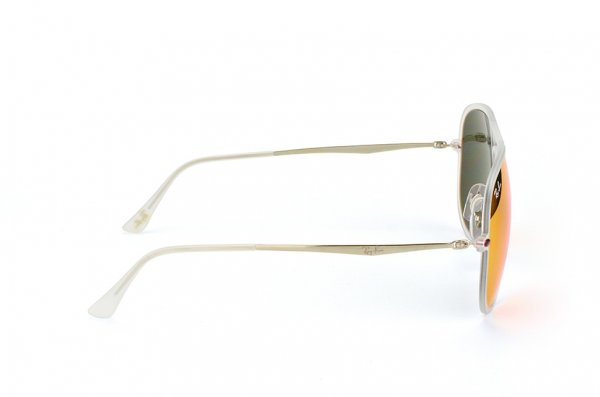   Ray-Ban Aviator LightRay II RB4211-646-6Q Matte Transparent | Orange Mirror