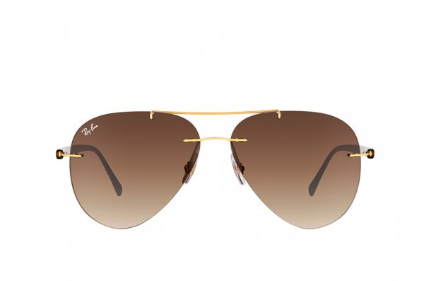   Ray-Ban Aviator LightRay RB8058-157-13 Arista/Brown | Brown Gradient