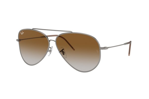   Ray-Ban Aviator Reverse RBR0101S-004-CB Gunmetal | Brown Gradient