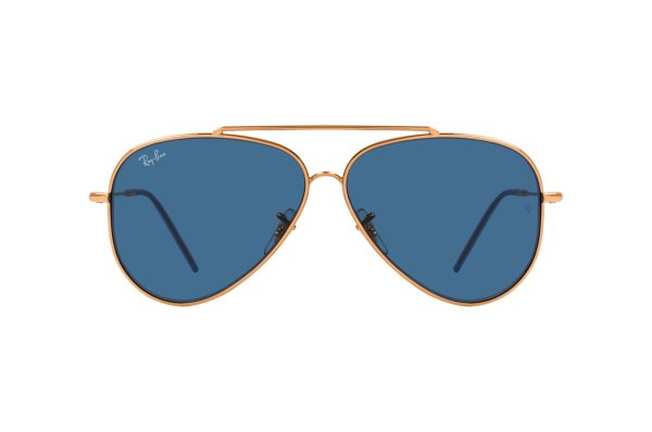   Ray-Ban Aviator Reverse RBR0101S-9202-3A Gold Rose | Dark Blue