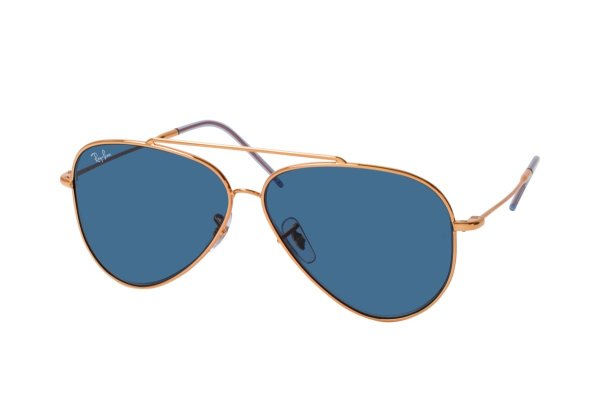   Ray-Ban Aviator Reverse RBR0101S-9202-3A Gold Rose | Dark Blue