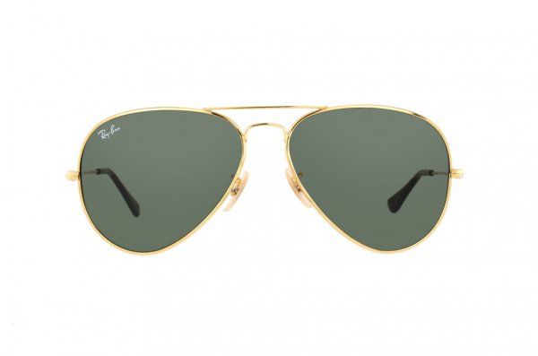   Ray-Ban Aviator Titanium RB8041-001 Arista/Natural Green (G-15XLT)