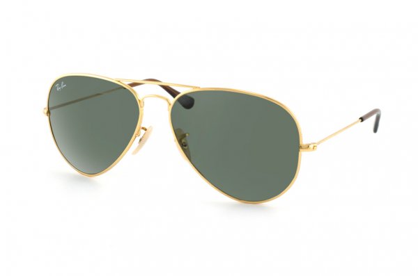   Ray-Ban Aviator Titanium RB8041-001 Arista/Natural Green (G-15XLT)