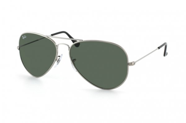   Ray-Ban Aviator Titanium RB8041-086 Titanium | Natural Green (G-15 XLT)