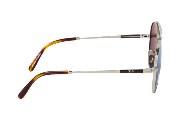   Ray-Ban Aviator Titanium RB8225-3139-O4 Silver | Grey Mirror Blue