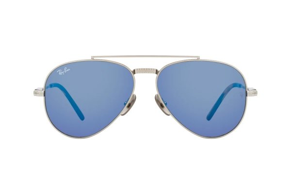   Ray-Ban Aviator Titanium RB8225-3139-O4 Silver | Grey Mirror Blue