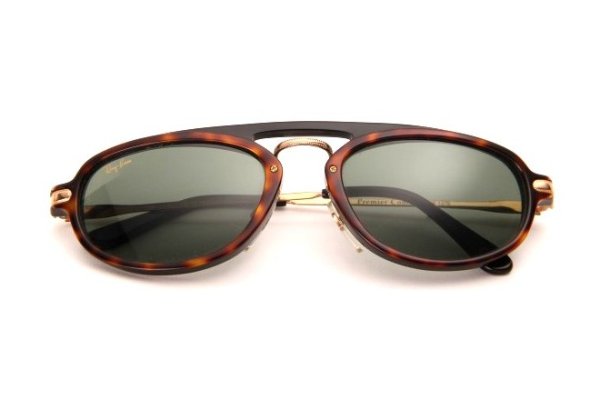   Ray-Ban Bausch and Lomb Traditionals Premier Combo B RBBL-W1376 Tortoise Shell/Arista | Natural Green (G-15XLT)