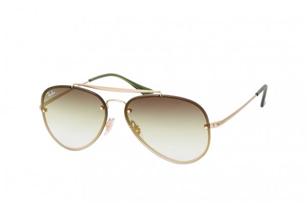   Ray-Ban Blaze Aviator RB3584N-9140-0R Arista | Light Green Grey Gradient