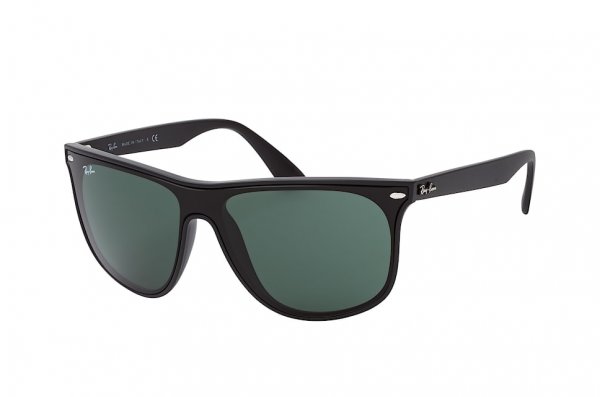   Ray-Ban Blaze Boyfriend RB4447N-601S-71 Matt Black | Grey / Green