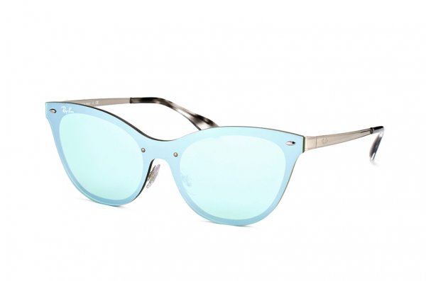   Ray-Ban Blaze Cats RB3580N-042-30 Silver |  Crystal Silver Mirror