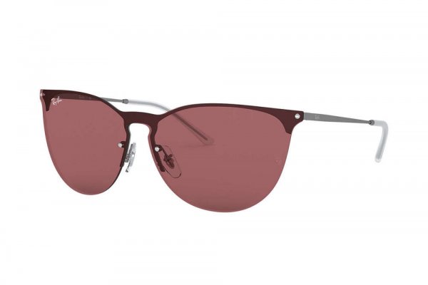   Ray-Ban Blaze Cats RB3652-9015-75 Vinous/ Silver | Dark Vinous